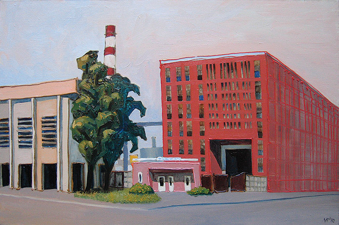Завод «Электросила». х.м., 90х60 см., 2010 г.