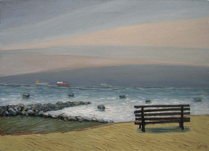 Рубен Монахов. «Как бы у моря». х.м., 70х50 см., 2010 г.