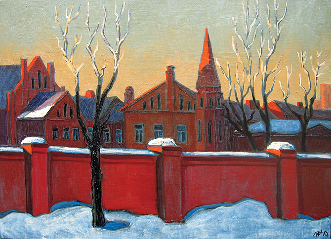 Первый весенний закат. х.м., 70х50 см., 2010 г.