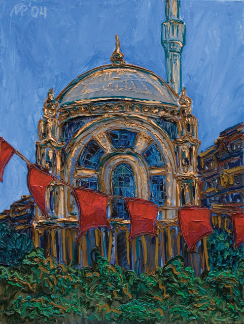 St. Petersburg .   Turgenev square.  Oil on canvas, 80х60 cm., 1998.