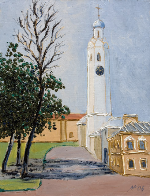 St. Petersburg .   Turgenev square.  Oil on canvas, 80х60 cm., 1998.