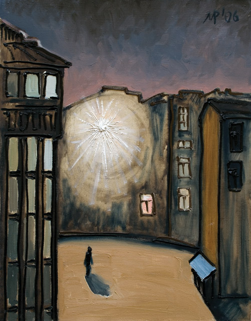 St. Petersburg .   Turgenev square.  Oil on canvas, 80х60 cm., 1998.